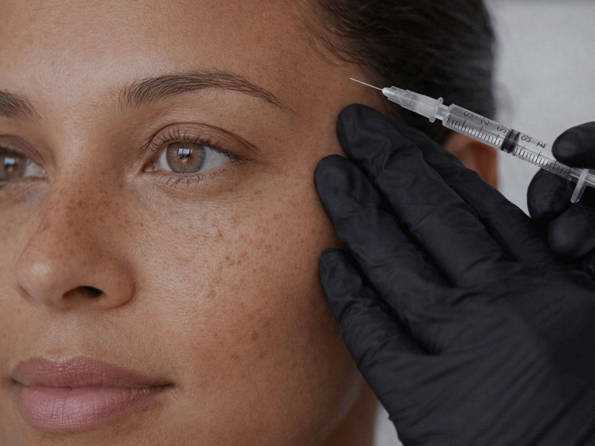 Traitement botox du visage chez la femme pour réduire les rides d’expression
