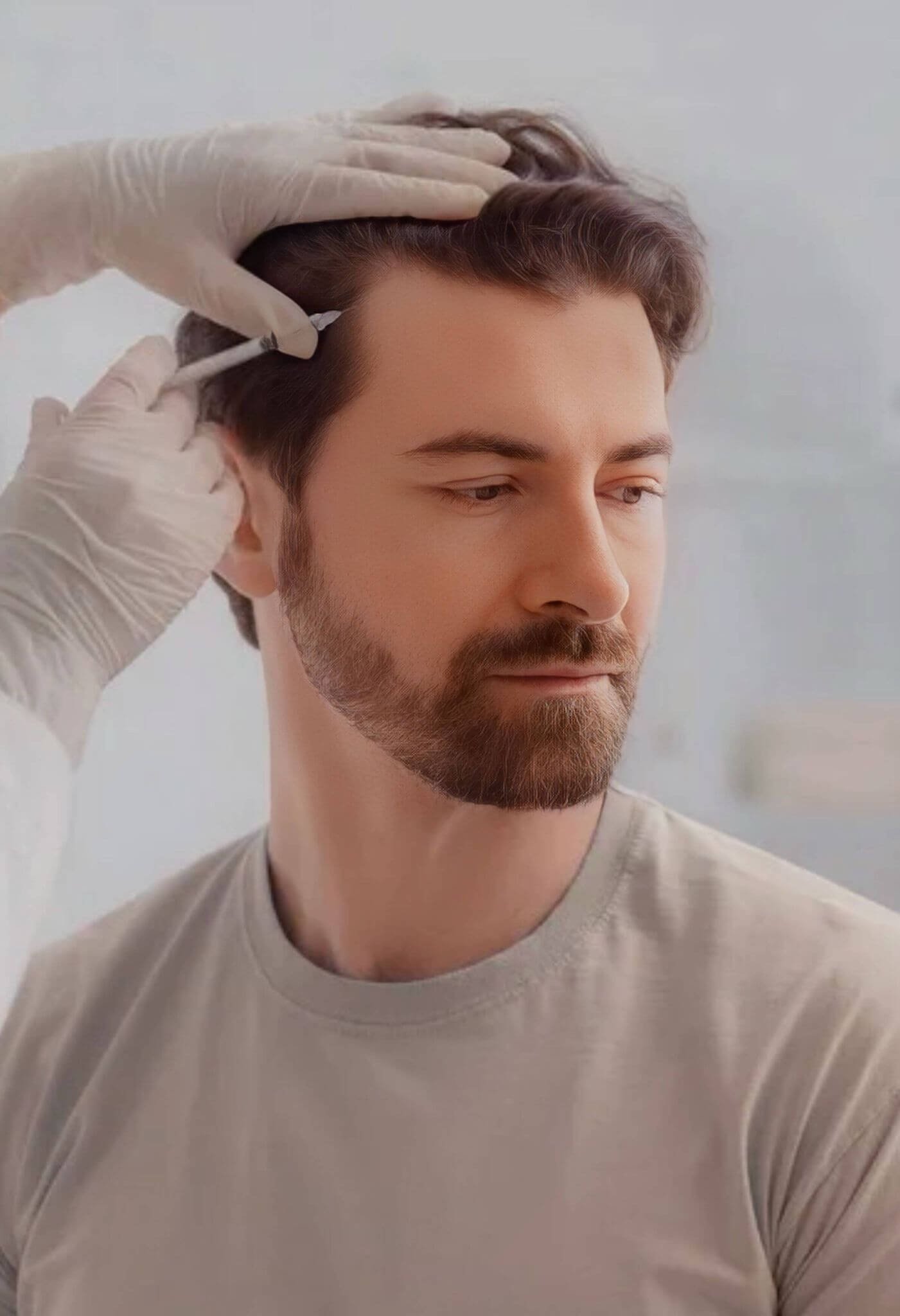 Mésothérapie capillaire chez l’homme pour stimuler la repousse des cheveux