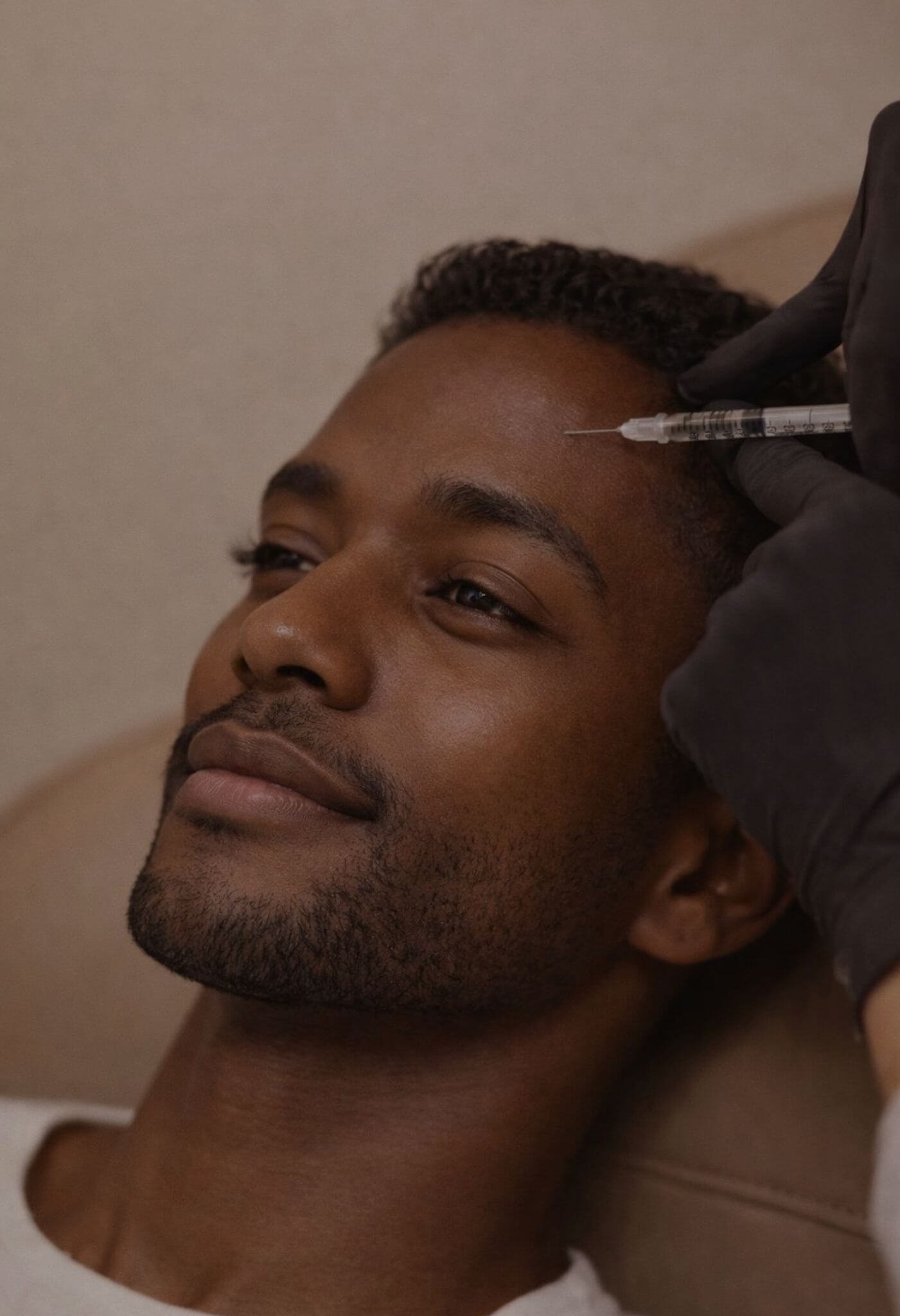 Skinbooster pour hydrater et revitaliser la peau du visage chez l’homme